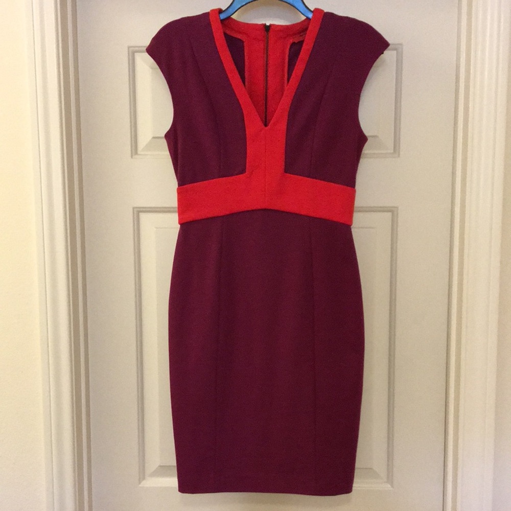Narisco Rodriguez Color Block Dress XS